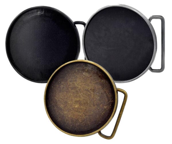 WHOLESALE Custom Blank Round BELT BUCKLE 1164