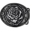 Western Cowgirl Vintage Bronze Rose Belt Buckle 1461