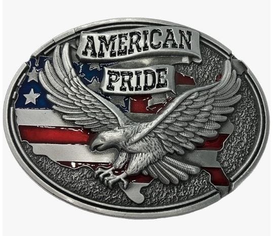 BELT_BUCKLE_1616ATS American Pride Flag Belt Buckle Wholesale 1616ATS