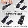 Tactical HEAVY DUTY POLICE UTILITY Belt 1.5'' EASY RELEASE