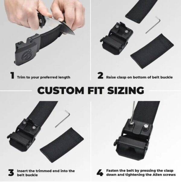 Tactical HEAVY DUTY POLICE UTILITY Belt 1.5'' EASY RELEASE