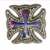 12 Wholesale Western Maltese CROSS Crystal conchos CH169