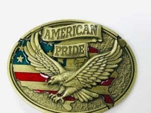 American Pride Flag Belt Buckle Wholesale 1616BNZ