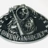 BLACK Enamel Sons of Anarchy Reaper Belt Buckle Wholesale 1002BK