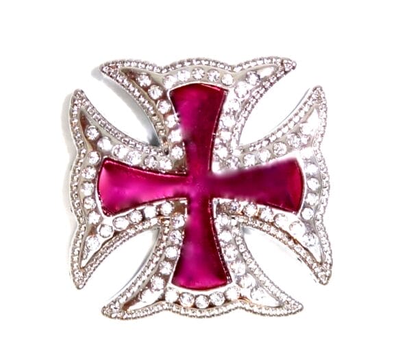12 Wholesale Western Maltese CROSS PINK concho CH169PK