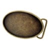Custom Blank Oval BELT BUCKLE 1163