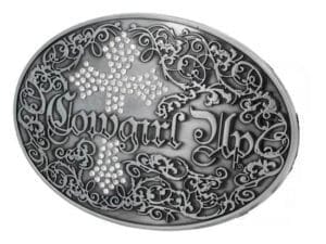 Wholesale Cowgirl Up CLEAR Diamond Jeweled Cross Ornate 1605