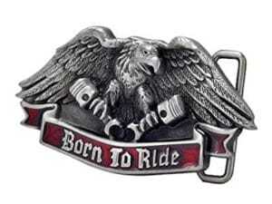 BORN TO RIDE REBEL REDNECK BELT BUCKLE 1503