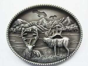 Wholesale Western Bow Hunting Deer Belt Buckle 1634ATS