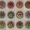 12 Wholesale Western Rhinestone Berry Conchos CH128