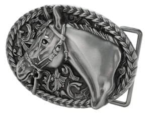 Horse Head Cowboy Rodeo Western Belt Buckle