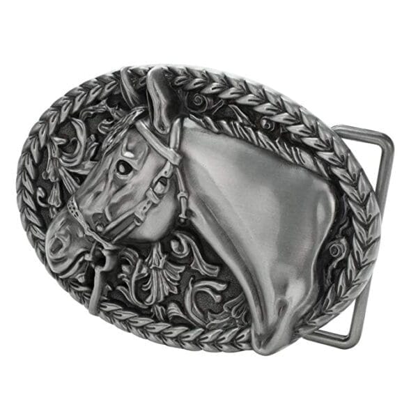 Horse Head Cowboy Rodeo Western Belt Buckle