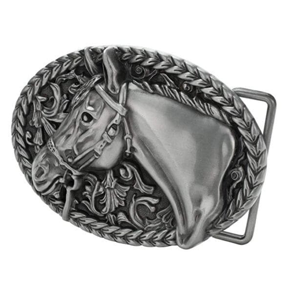 horse_head_cowgirl_rodeo_belt_buckle Horse Head Cowboy Rodeo Western Belt Buckle