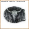 Wholesale longhorn bull cowboy belt buckle 1191