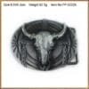 Wholesale longhorn bull cowboy belt buckle 1191
