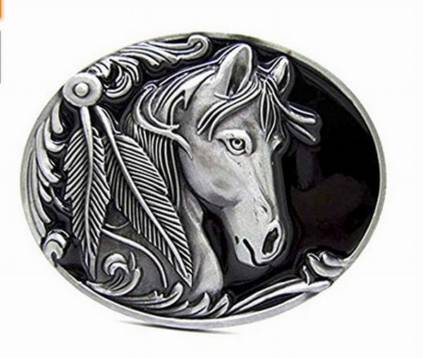 Wholesale Bronze or Black Rodeo Country Western Horse Belt Buckle 1648BK