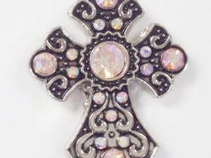 12 Wholesale Western Rodeo Cowgirl Rhinestone Cross Conchos CH166AB