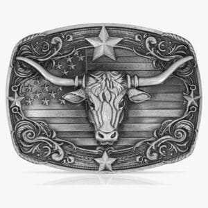 Wholesale Long Horn Belt Buckle For Men 1792ATS