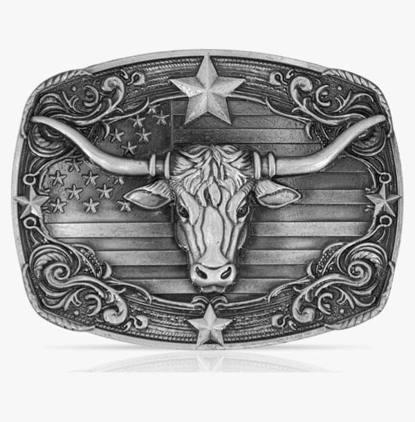 Wholesale Long Horn Belt Buckle For Men 1792ATS
