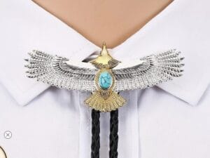 Western Cowboy Bolo Tie Rodeo Necktie Leather Cord Pendant Necklace BT130