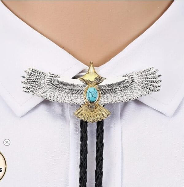 Western Cowboy Bolo Tie Rodeo Necktie Leather Cord Pendant Necklace BT130