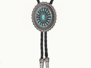 Western Cowboy Bolo Tie Rodeo Necktie Leather Cord Pendant Necklace BT134