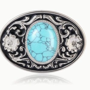 Wholesale Nature Stone Turquoise Belt Buckle 1365TQU