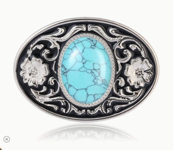 Wholesale Nature Stone Turquoise Belt Buckle 1365TQU